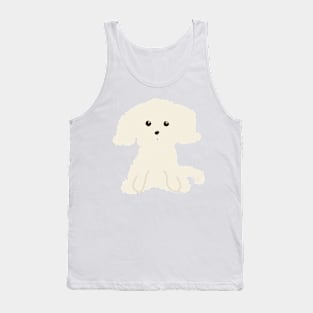 Cute Fluffy Maltipoo Dog Tank Top